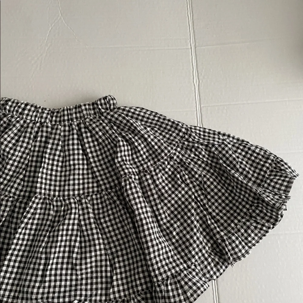 Toddler girl gingham skirt